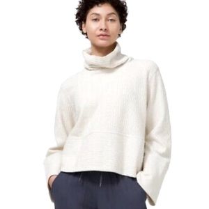 Lululemon Retreat Yourself Pullover - Size 12 - Light Ivory